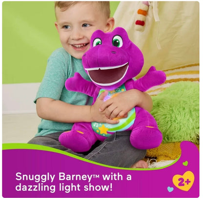 Barney’s World Heart Glow Barney Plush 15” Interactive Light-Up Stuffed Animal