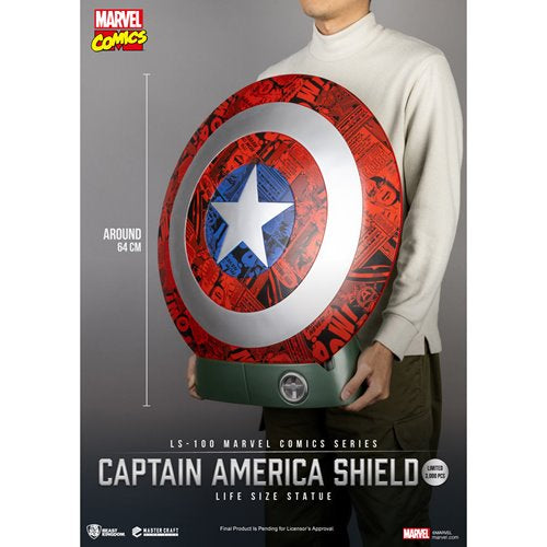 Marvel Comics Series Captain America Life Size Shield LS-100 Master Craft Statue
Captain America Beast Kingdom Statues and Busts
Item Number: DC245820WNK