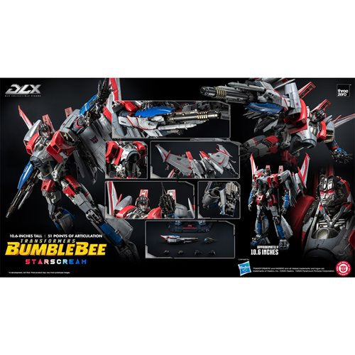 Transformers: Bumblebee Starscream DLX Action Figure
Threezero Transformers Action Figures
Item Number: TH3Z0943WNK