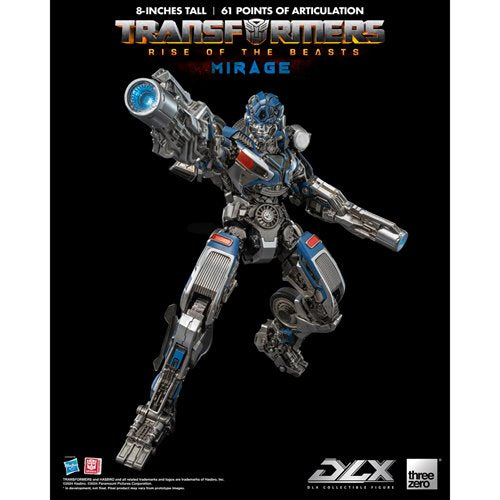 Transformers: Rise of the Beasts Mirage DLX Action Figure
Transformers Threezero Action Figures
Item Number: TH3Z0564WNK