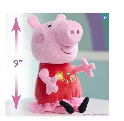 Peppa Pig Great Day for Giggles 9-Inch Interactive Plush with Sound