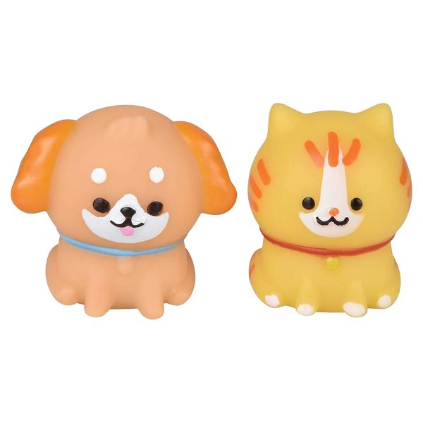 Kawaii Mini Rubber Animal Toy Set – 50-Piece Assorted Animals with Storage Tub