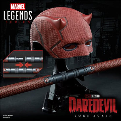 Daredevil Marvel Legends Daredevil: Born Again Mask and Billy Club Prop Replicas
Daredevil Hasbro Prop Replicas
Item Number: HSG1598WNK1