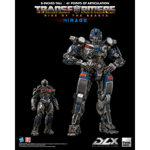 Transformers: Rise of the Beasts Mirage DLX Action Figure
Transformers Threezero Action Figures
Item Number: TH3Z0564WNK