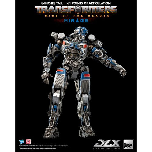 Transformers: Rise of the Beasts Mirage DLX Action Figure
Transformers Threezero Action Figures
Item Number: TH3Z0564WNK