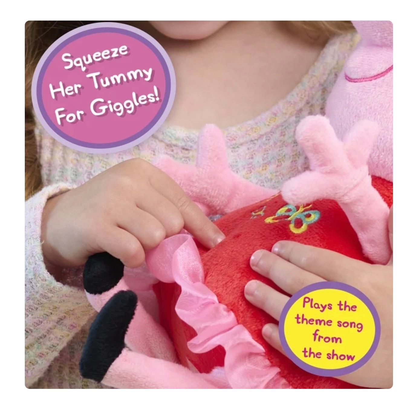 Peppa Pig Great Day for Giggles 9-Inch Interactive Plush with Sound