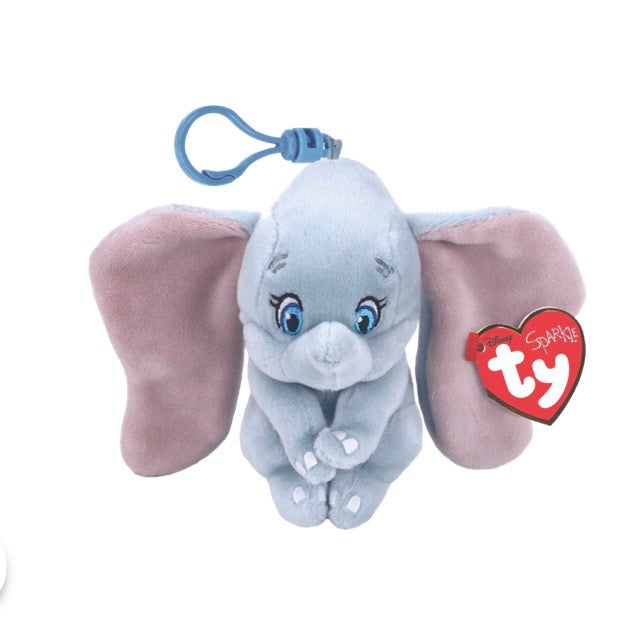 Ty Disney Dumbo Plush Keychain Clip – Mini Elephant