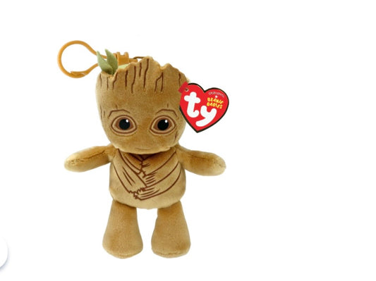 Ty Marvel Groot Plush Keychain Clip – Guardians of the Galaxy