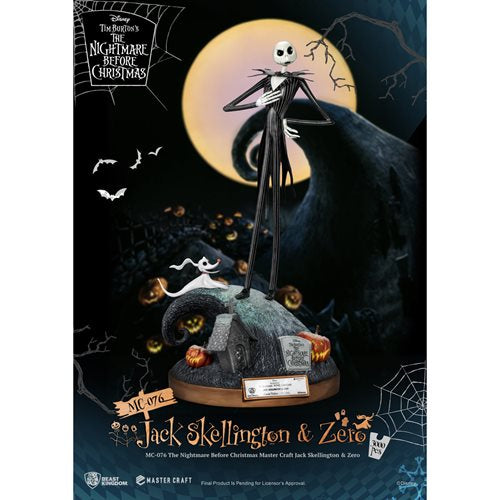 The Nightmare Before Christmas Jack Skellington and Zero MC-076 Master Craft Statue
The Nightmare Before Christmas Beast Kingdom Statues
Item Number: DC524354WNK