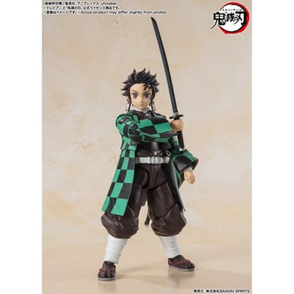 Demon Slayer: Kimetsu No Yaiba Tanjiro S.H.Figuarts Action Figure Demon Slayer Bandai Tamashii Nations  Action Figures Item Number BLFBAS66475