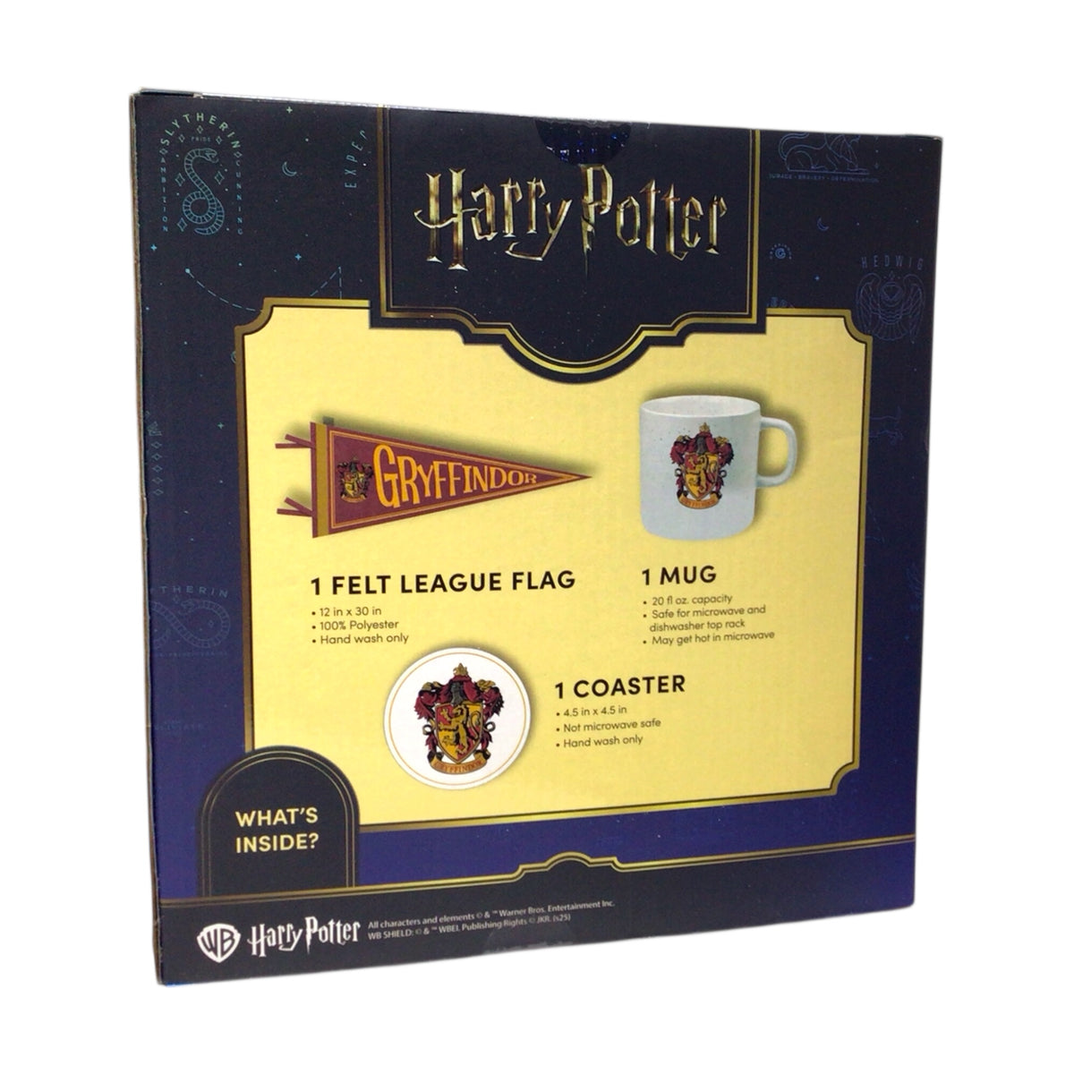 Harry Potter Gryffindor Banner Flag Gift Bundle – Mug, Felt Flag & Coaster