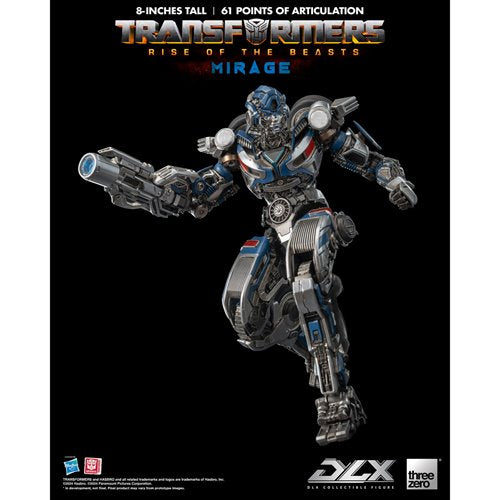 Transformers: Rise of the Beasts Mirage DLX Action Figure
Transformers Threezero Action Figures
Item Number: TH3Z0564WNK