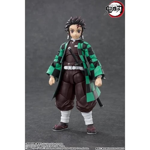 Demon Slayer: Kimetsu No Yaiba Tanjiro S.H.Figuarts Action Figure Demon Slayer Bandai Tamashii Nations  Action Figures Item Number BLFBAS66475