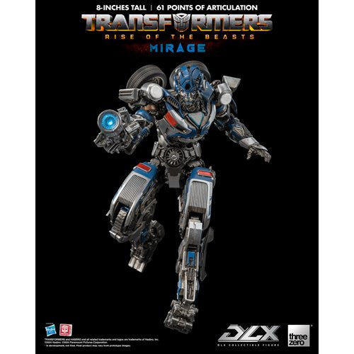 Transformers: Rise of the Beasts Mirage DLX Action Figure
Transformers Threezero Action Figures
Item Number: TH3Z0564WNK