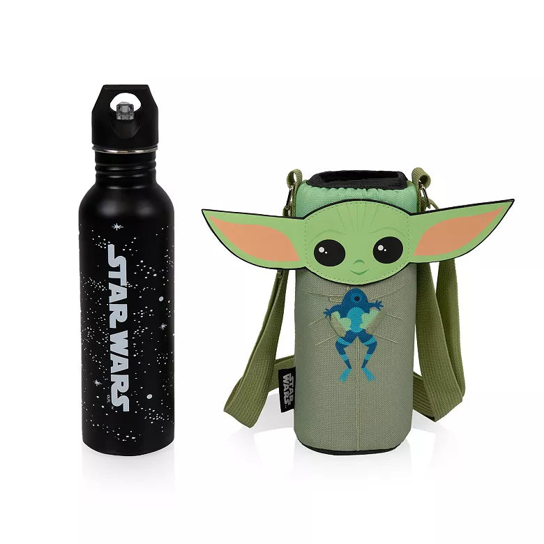 Star Wars: The Mandalorian Grogu Insulated Water Bottle Cooler with Shoulder Strap | Oniva