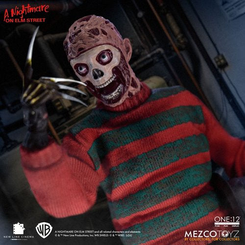 A Nightmare on Elm Street Freddy Krueger One:12 Collective Action Figure
Nightmare on Elm Street Mezco Toyz Action Figures
Item Number: MZ77390WNK1
