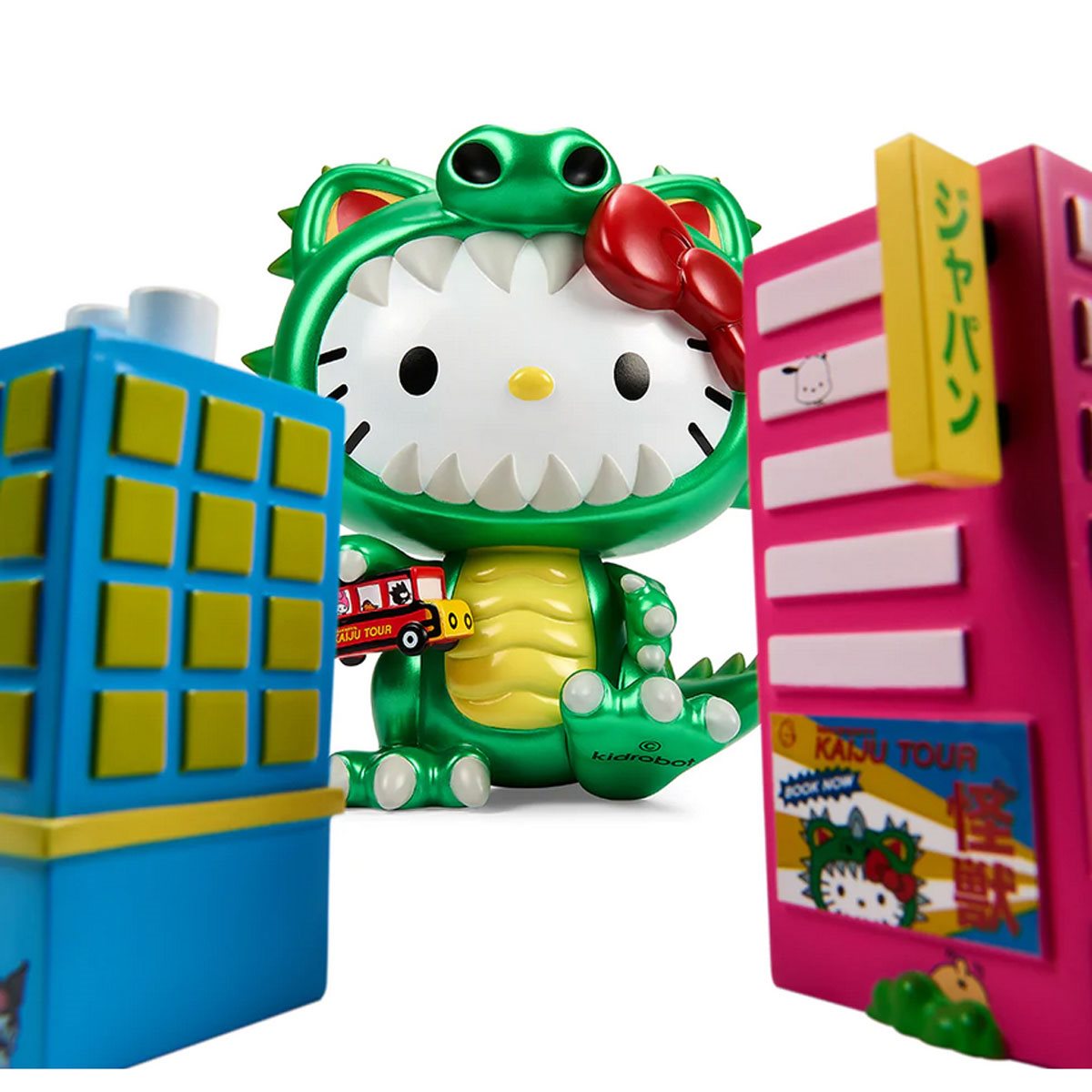 Sanrio Hello Kitty Kaiju Cosplay Metallic Green 8-Inch Vinyl Figure