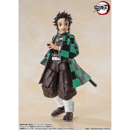 Demon Slayer: Kimetsu No Yaiba Tanjiro S.H.Figuarts Action Figure Demon Slayer Bandai Tamashii Nations  Action Figures Item Number BLFBAS66475