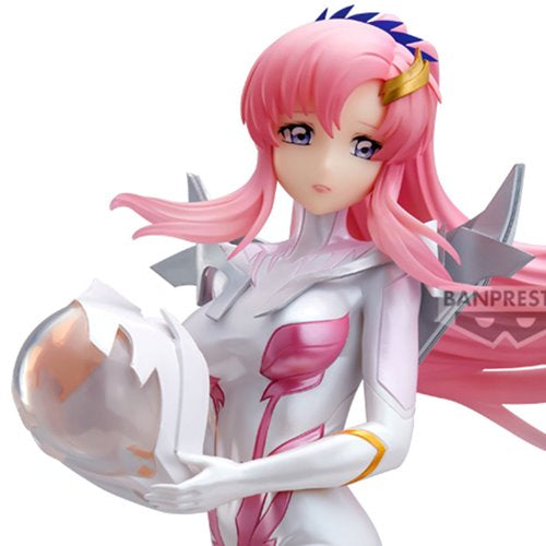 Mobile Suit Gundam Seed Freedom Lacus Clyne Pilot Suit Pearl Version Glitter and Glamours Statue
Gundam Banpresto Statues. Item Number:740700