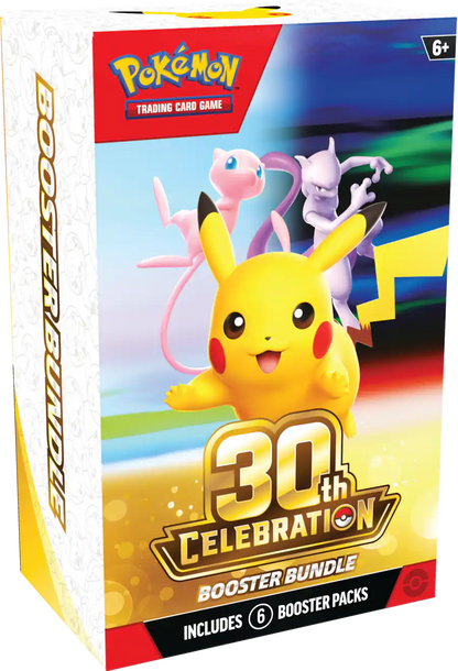 Pokémon TCG: 30th Celebration Booster Bundle – 6 Booster Packs