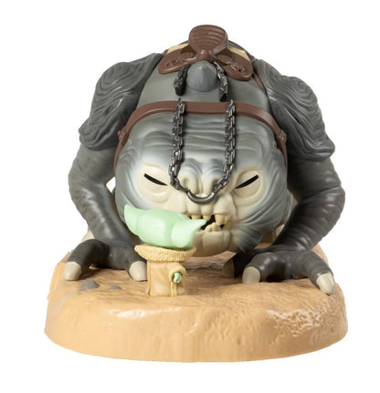 Funko POP! Deluxe Star Wars: The Book of Boba Fett – Grogu with Rancor #587 Jumbo Vinyl Figure (Approx. 10 in)