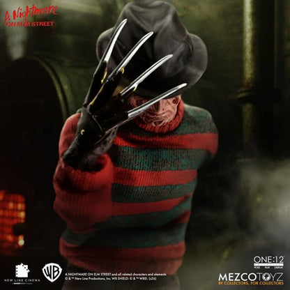 A Nightmare on Elm Street Freddy Krueger One:12 Collective Action Figure
Nightmare on Elm Street Mezco Toyz Action Figures
Item Number: MZ77390WNK1