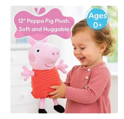 Peppa Pig 12-Inch Plush – Red Dress Stuffed Animal