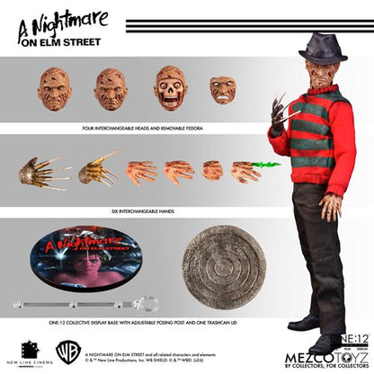 A Nightmare on Elm Street Freddy Krueger One:12 Collective Action Figure
Nightmare on Elm Street Mezco Toyz Action Figures
Item Number: MZ77390WNK1