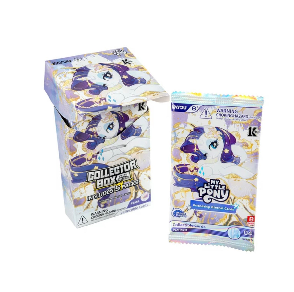 Kayou My Little Pony Friendship Eternal Cards – Moon Edition Series 4 Pearl Collector Box (5 Packs)
