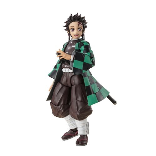 Demon Slayer: Kimetsu No Yaiba Tanjiro S.H.Figuarts Action Figure Demon Slayer Bandai Tamashii Nations  Action Figures Item Number BLFBAS66475