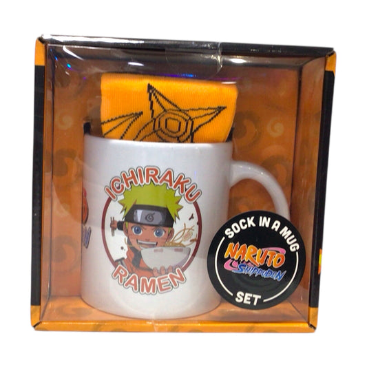Naruto Shippuden Ichiraku Ramen Sock-in-a-Mug Gift Set – Naruto Uzumaki