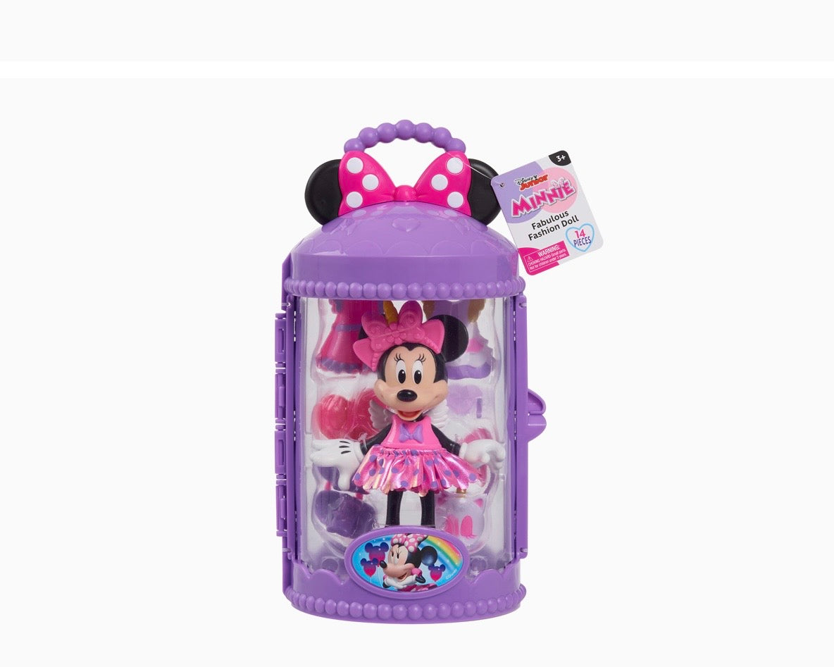 Disney Minnie Mouse Fabulous Fashion Doll with Purple Carrying Case