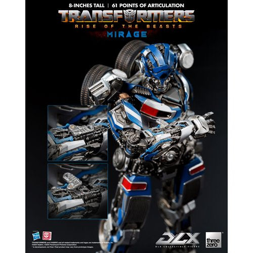 Transformers: Rise of the Beasts Mirage DLX Action Figure
Transformers Threezero Action Figures
Item Number: TH3Z0564WNK