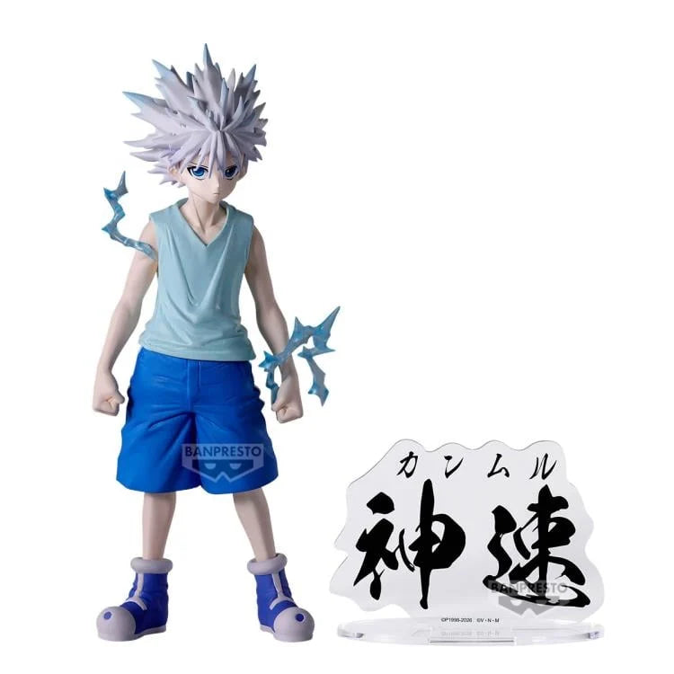 Hunter × Hunter Hunting Archives Killua Figure with Acrylic Stand – 7.9”. Items #SAN71964WNK