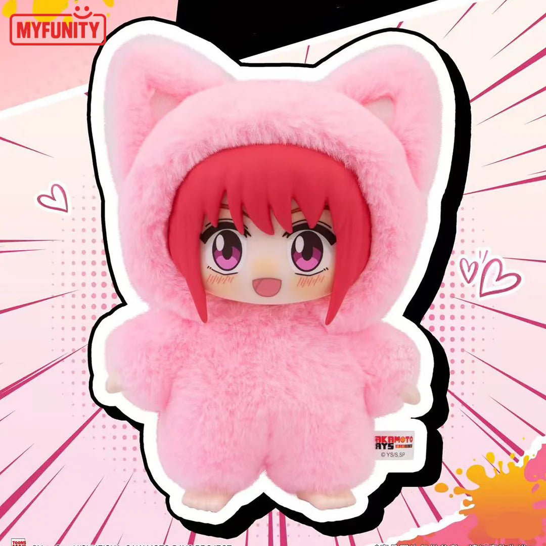 EAKI Sakamoto Days Cat Ear Plushie Blind Box Series – Full Display Box of 6 Plushies (Factory Sealed)