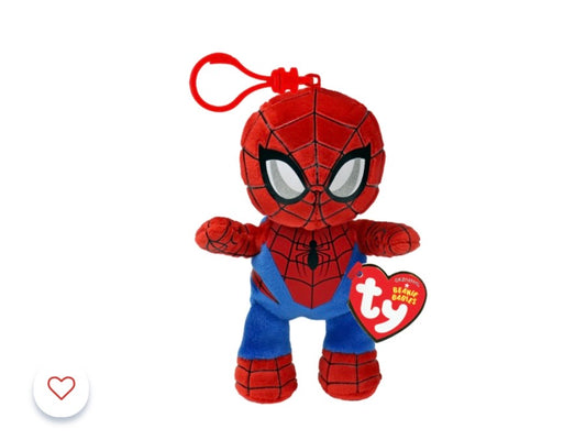 Ty Marvel Spider-Man 5-Inch Plush Clip – Backpack Keychain