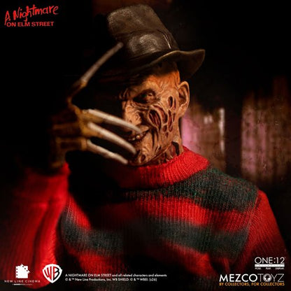 A Nightmare on Elm Street Freddy Krueger One:12 Collective Action Figure
Nightmare on Elm Street Mezco Toyz Action Figures
Item Number: MZ77390WNK1