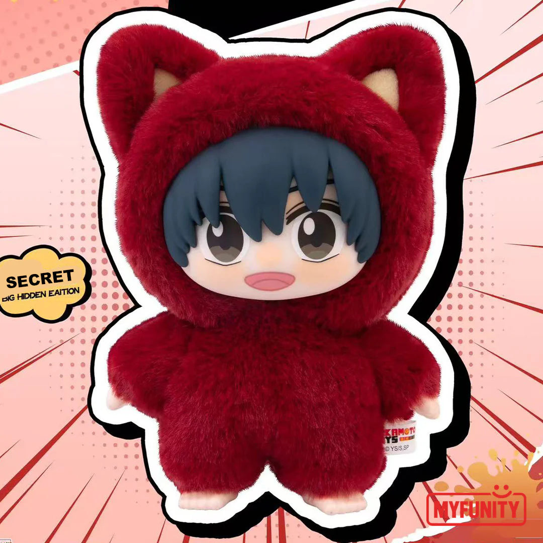 EAKI Sakamoto Days Cat Ear Plushie Blind Box Series – Full Display Box of 6 Plushies (Factory Sealed)