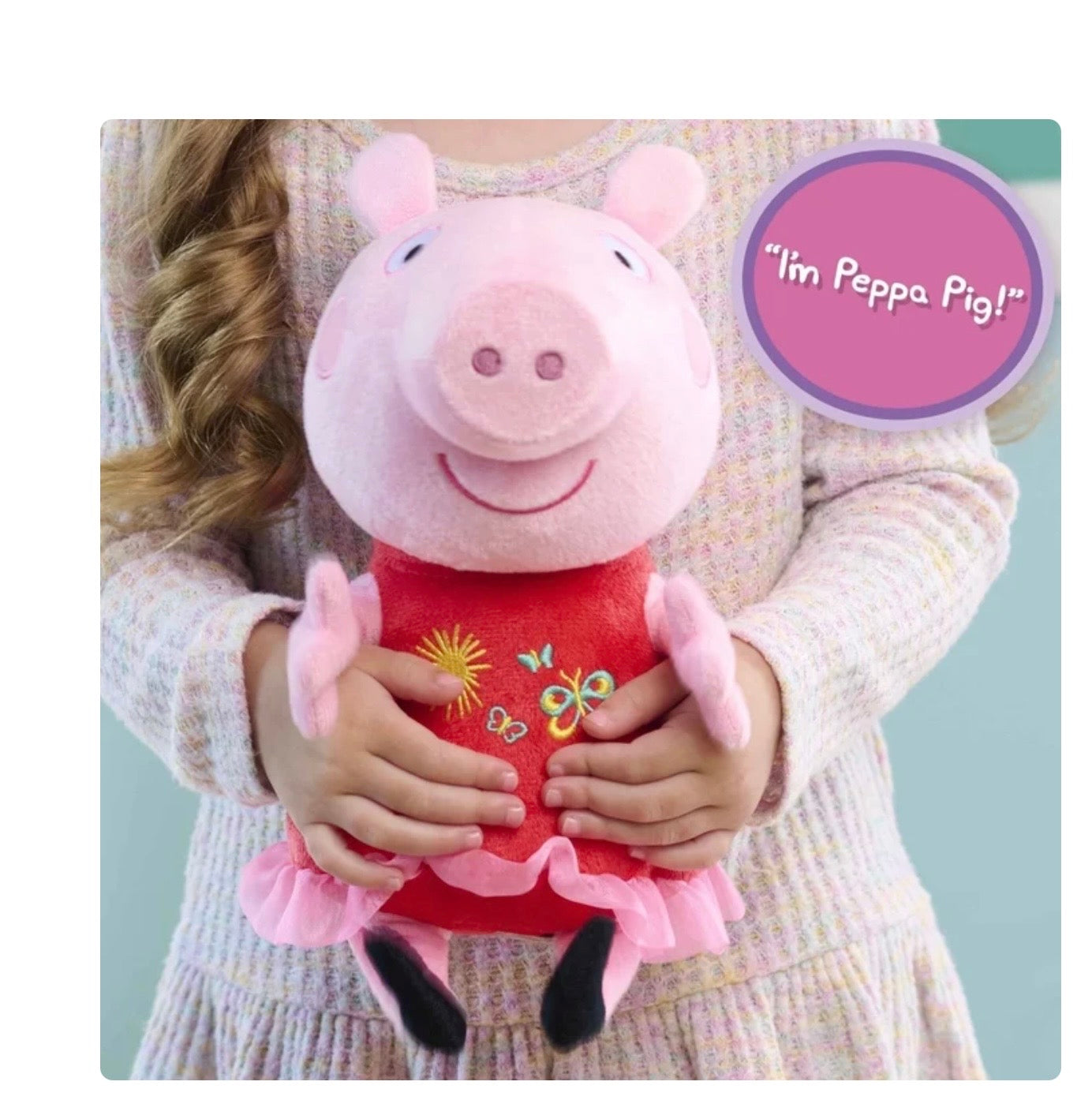 Peppa Pig Great Day for Giggles 9-Inch Interactive Plush with Sound