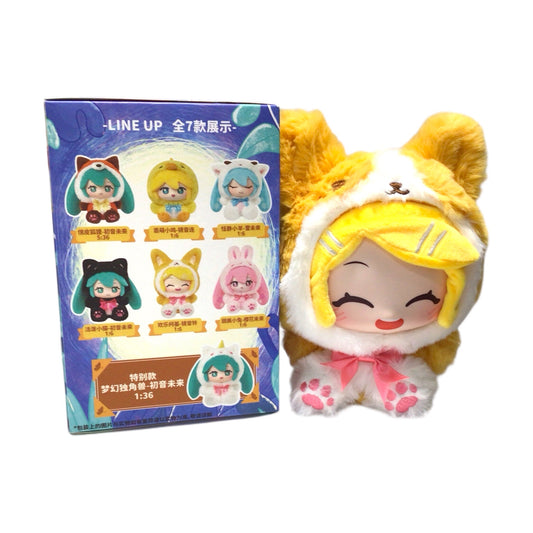 Hatsune Miku Animal Hoodie Mystery Plush – Blind Box (Random Pick, 6 Styles)