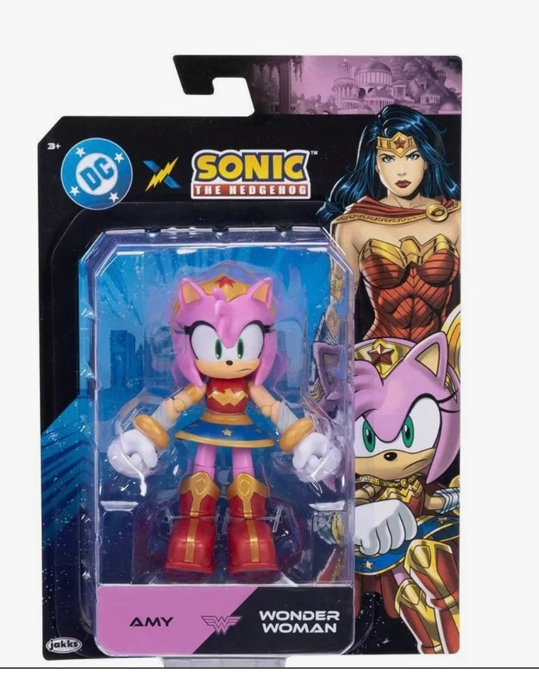 DC x Sonic the Hedgehog Amy Rose as Wonder Woman 5-Inch Action Figure – JAKKS Pacific