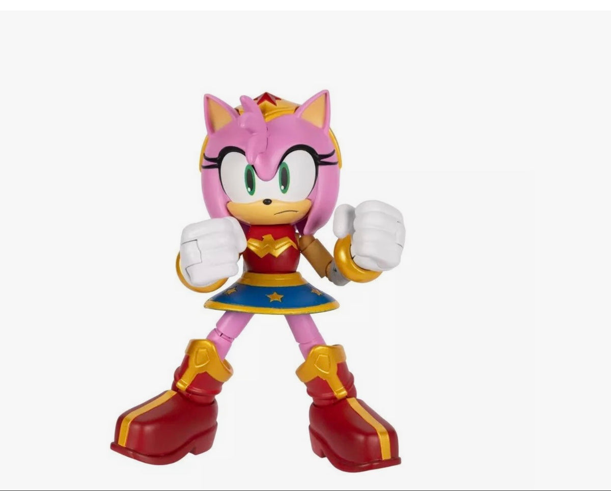 DC x Sonic the Hedgehog Amy Rose as Wonder Woman 5-Inch Action Figure – JAKKS Pacific