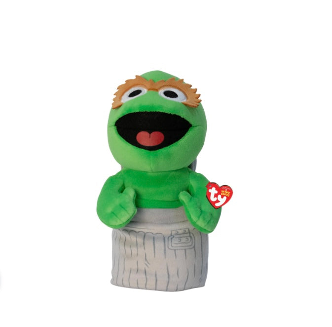 TY Beanie Babies Oscar the Grouch Plush – Sesame Street Soft Stuffed Toy for Kids . 8”