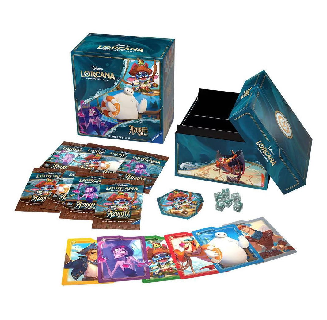 Disney Lorcana Azurite Sea Illumineer’s Trove Factory Sealed Trading Card Game