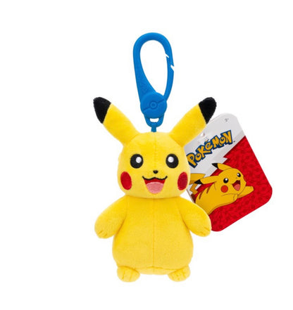 Pokémon Pikachu 3.5-Inch Clip-On Plush Keychain – Jazwares