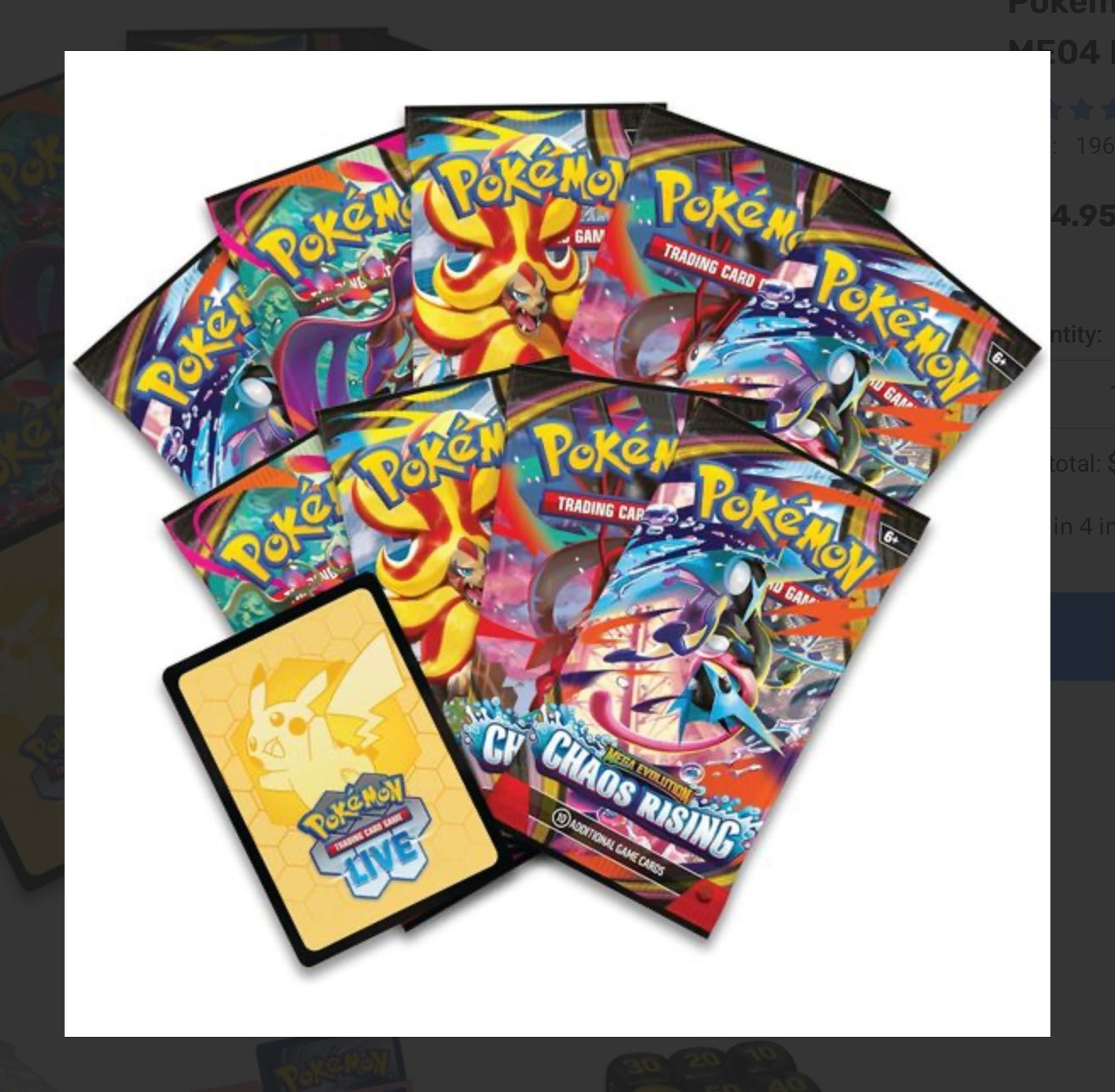 Pokémon TCG: Mega Evolution – Chaos Rising Elite Trainer Box (Fennekin Promo) – Factory Sealed