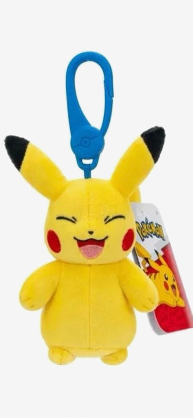 Pokémon Pikachu 3.5-Inch Clip-On Plush Keychain – Jazwares