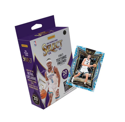 2024-25 Panini Select NBA Basketball Trading Cards Hanger Box (20 Cards) – Retail Exclusive