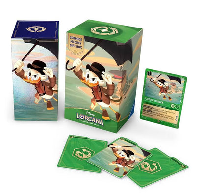 Disney Lorcana Scrooge McDuck Gift Box – Trading Card Collection Set (Includes Booster Packs & Accessories)