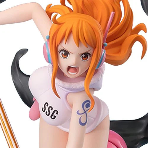 One Piece The Future Island Egghead Version Nami Lightning Blast Extra Battle FiguartsZero Statue. One Piece Bandai Tamashii Nations  Action Figures. Item: BLFBAS66901